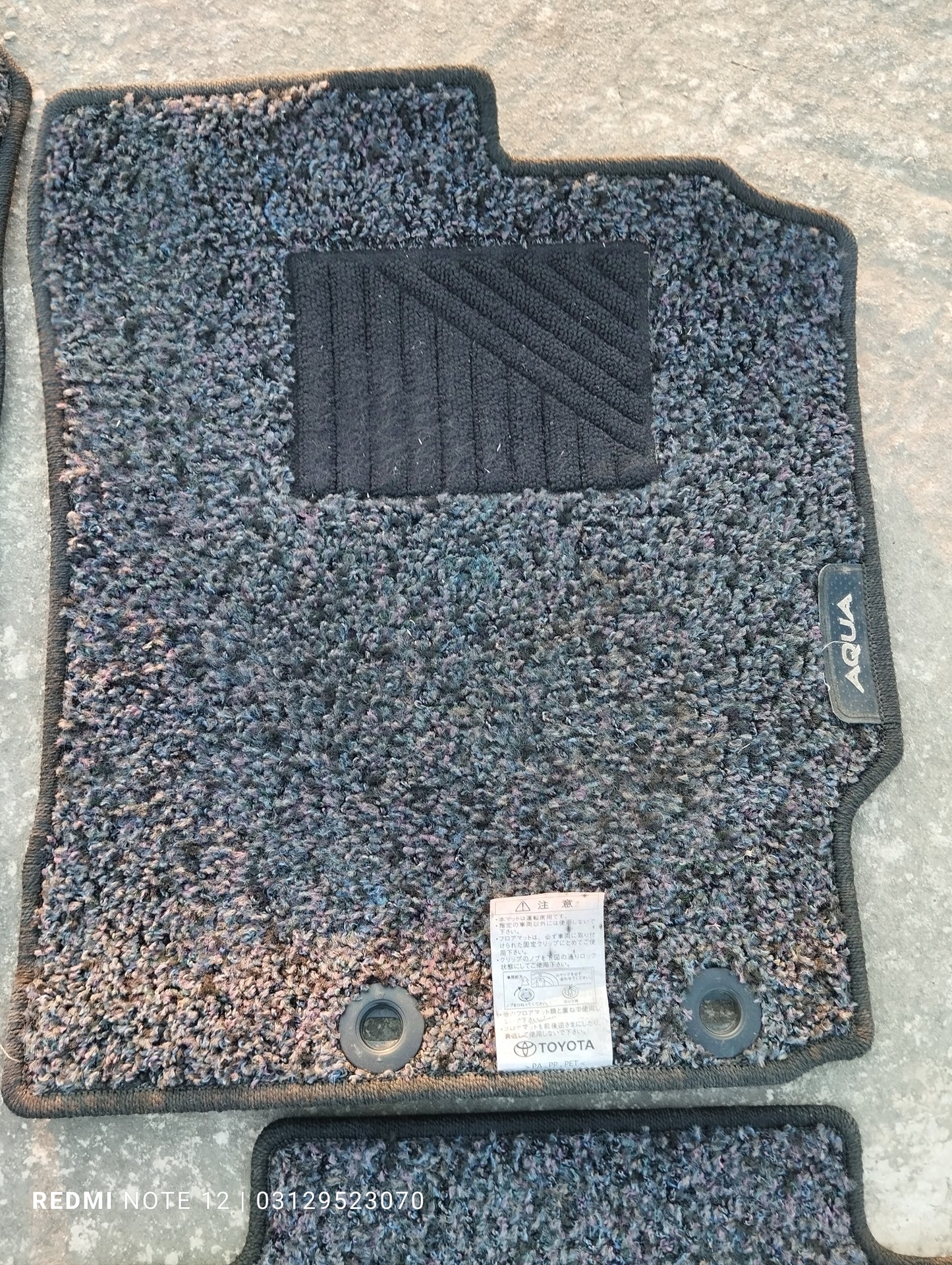 Toyota Aqua OEM interior Carpet Floor Mat OEM 58513-52010B0