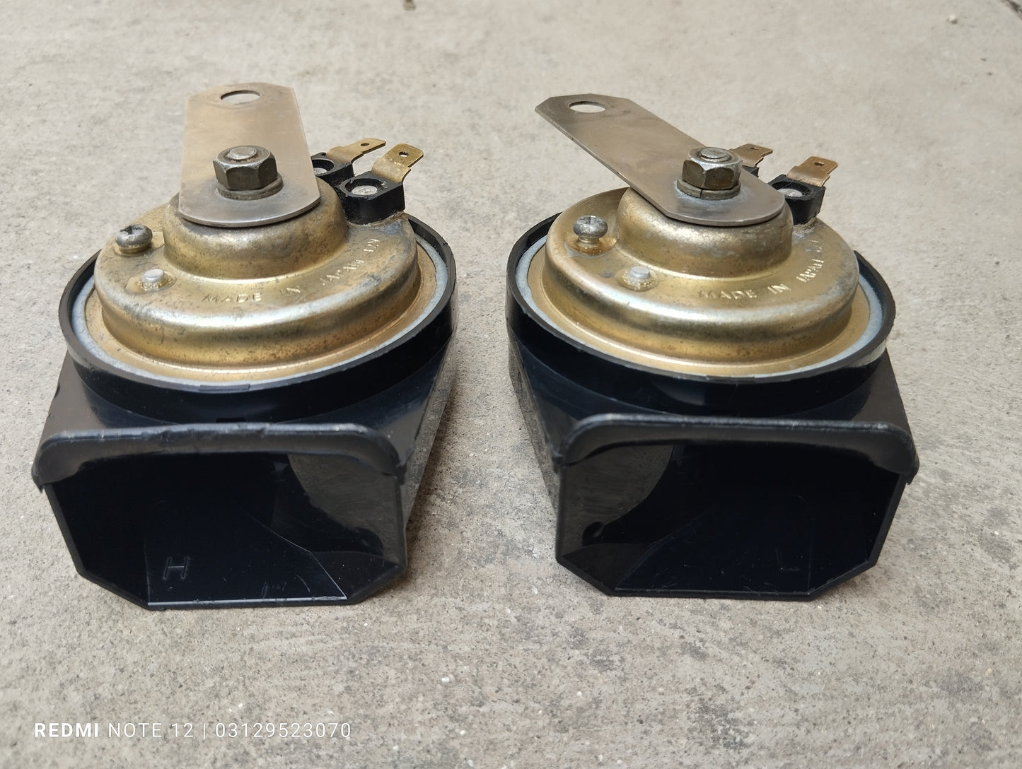 Mitsuba Proud OEM 12v Horn L+H Set Genuine Japanese
