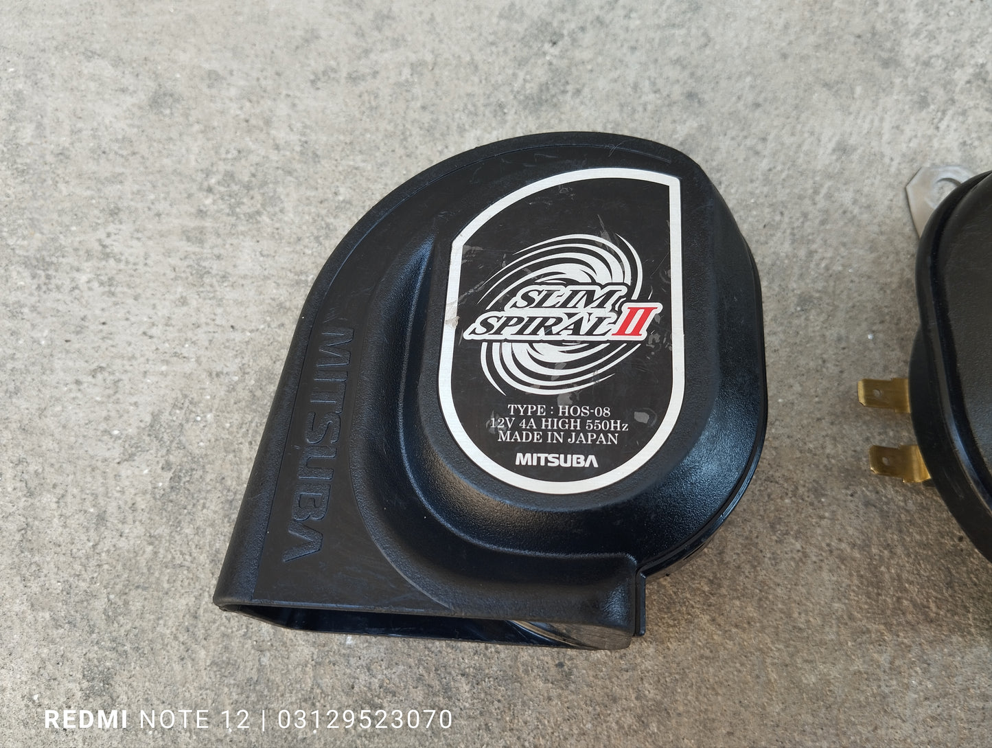 Mitsuba Slim Spiral Horn 550Hz 440Hz Genuine Japanese OEM