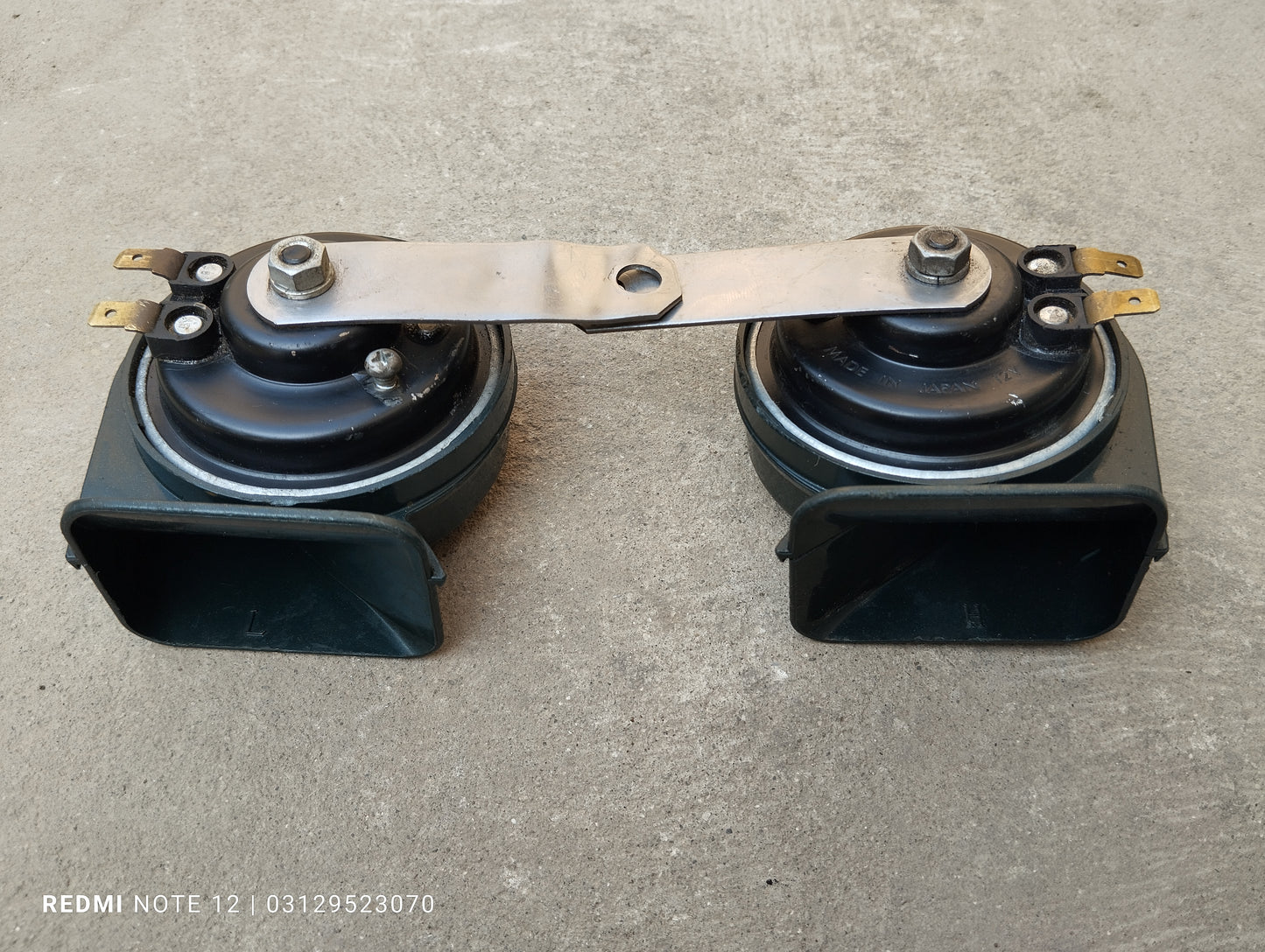 Mitsuba Alpha 12v Car Horn LH 480Hz /400Hz Genuine Japanese OEM