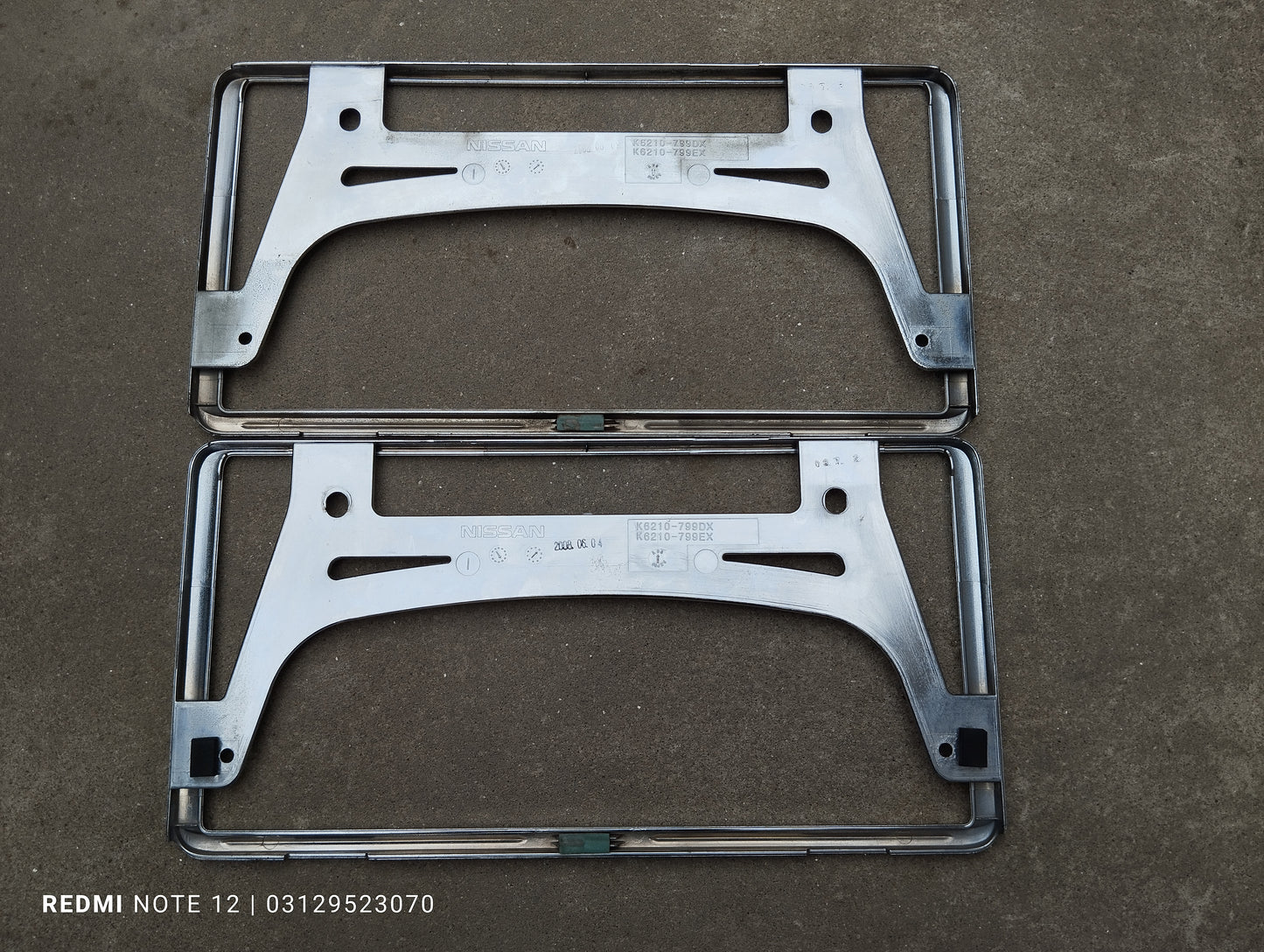 Nissan OEM Number Plate Frame Licence Plate Frame Genuine Japanese OEM K6210-799DX K6210-799EX