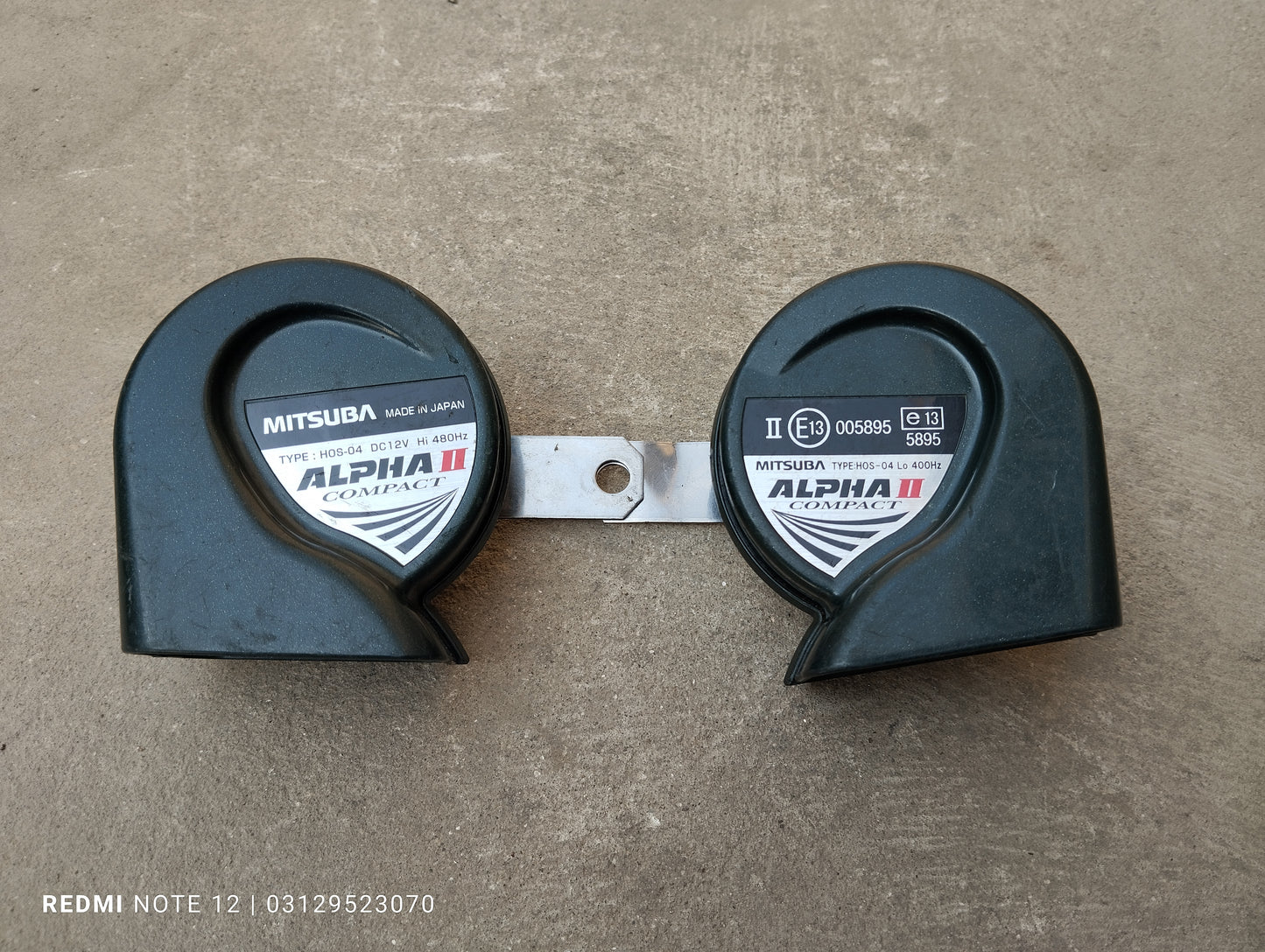 Mitsuba Alpha 12v Car Horn LH 480Hz /400Hz Genuine Japanese OEM
