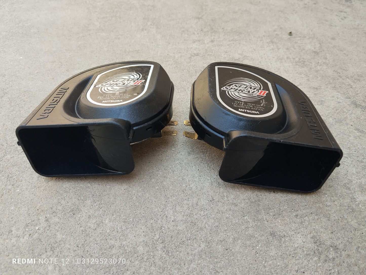 Mitsuba Slim Spiral Horn 550Hz 440Hz Genuine Japanese OEM