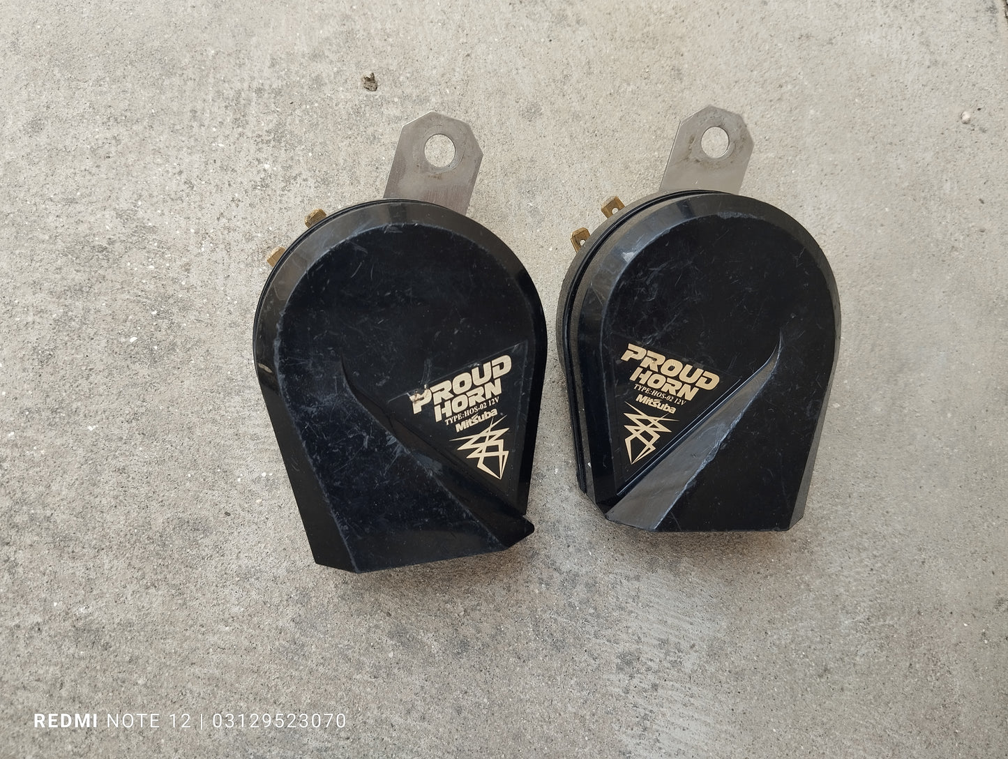 Mitsuba Proud OEM 12v Horn L+H Set Genuine Japanese