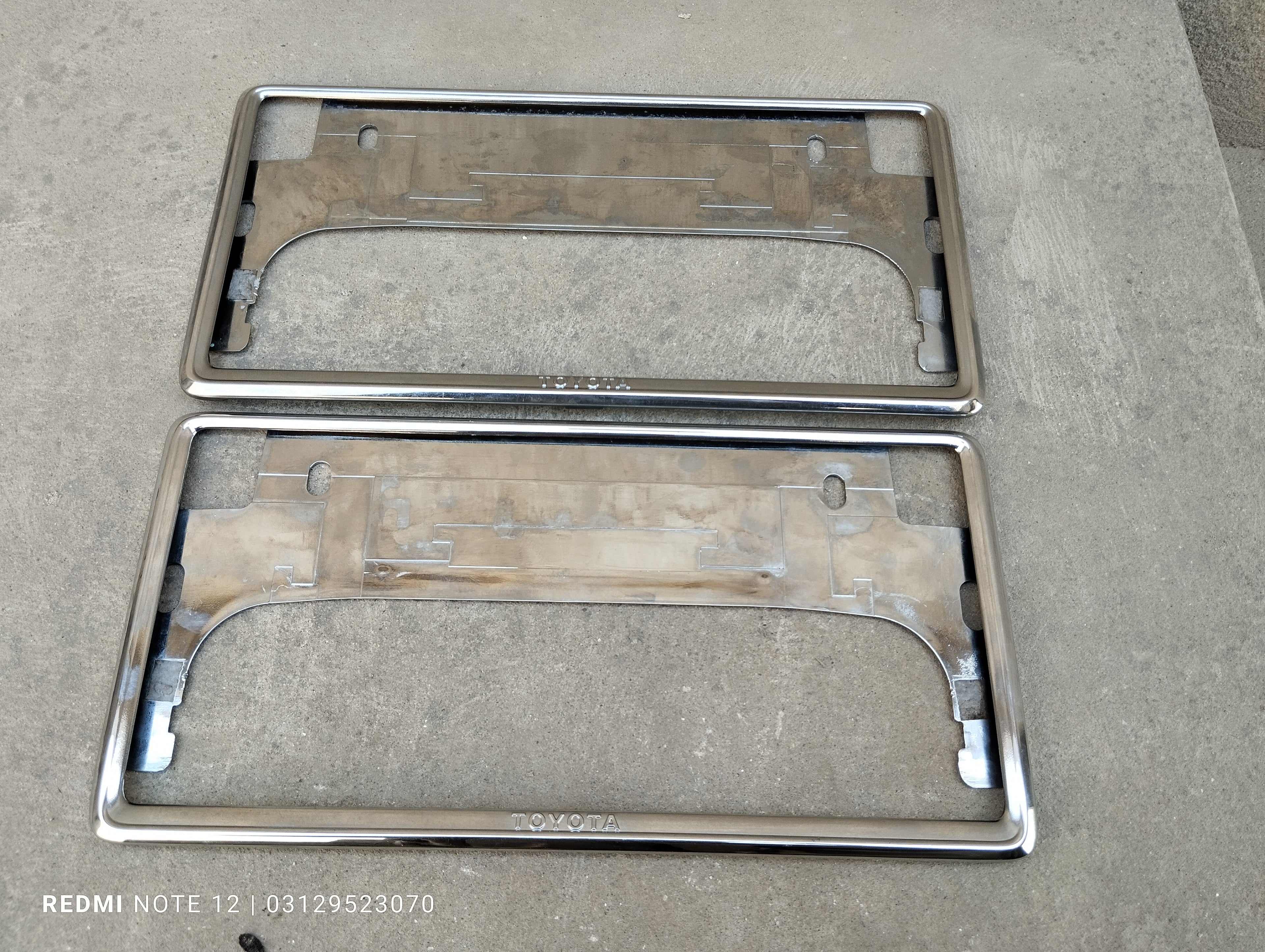Toyota OEM Genuine Licence Plate Holder Frame Chrome Genuine Japanese OEM 08407-00270