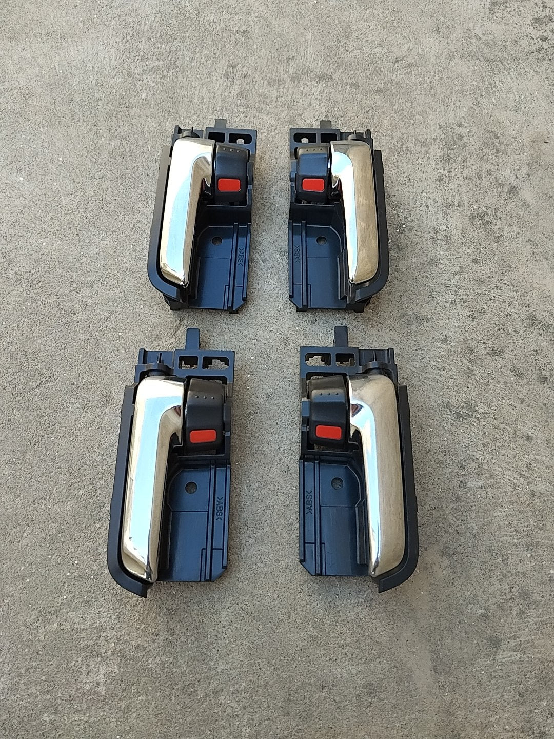 Suzuki Alto Swift OEM interior inner Door Chrome Handle Set of 4 Piece Genuine Japanese OEM 83110-63J20FC6 83130-63J20FC6