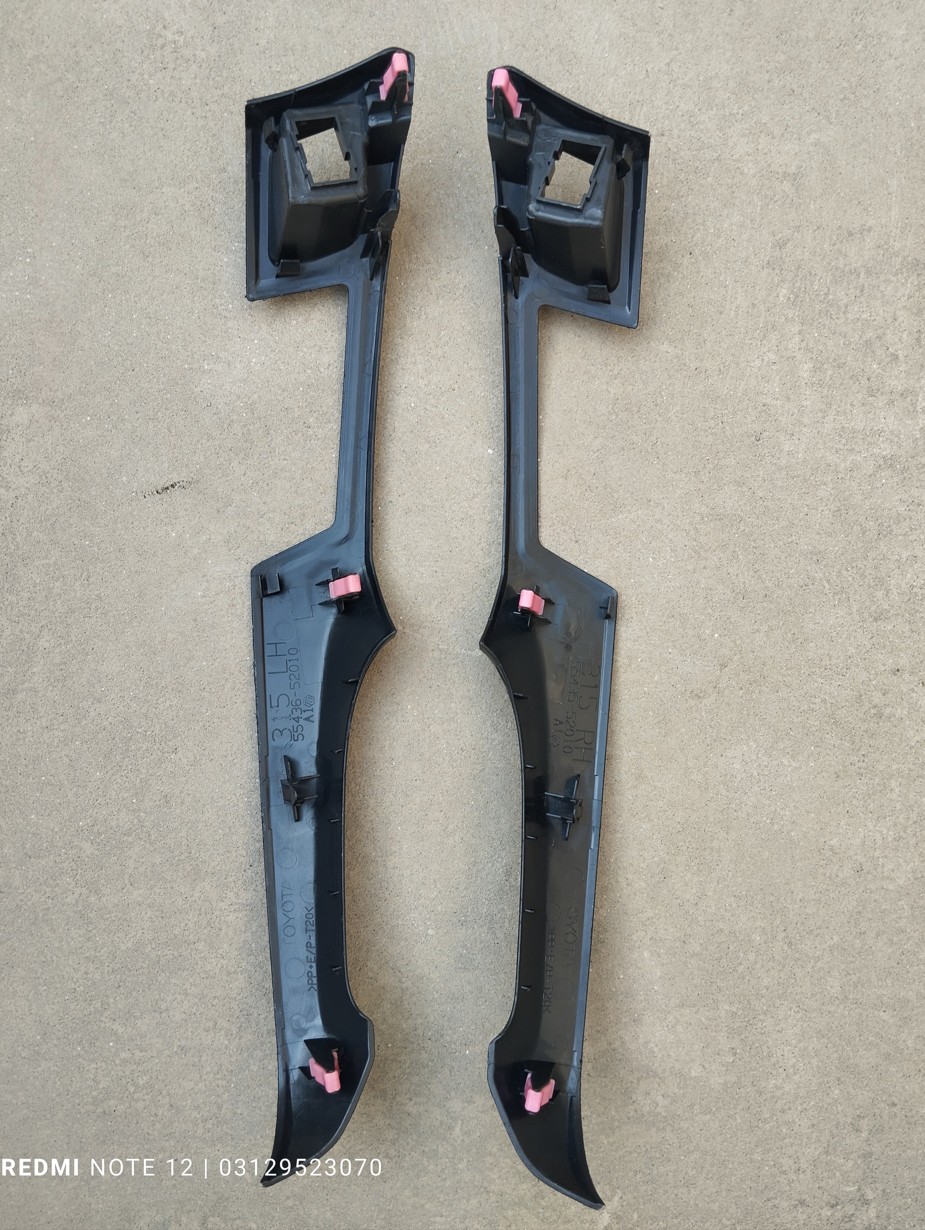 Toyota Vitz OEM Interior Dashboard Audio Frame Panel Trim OEM 55435-52010 55436-52010