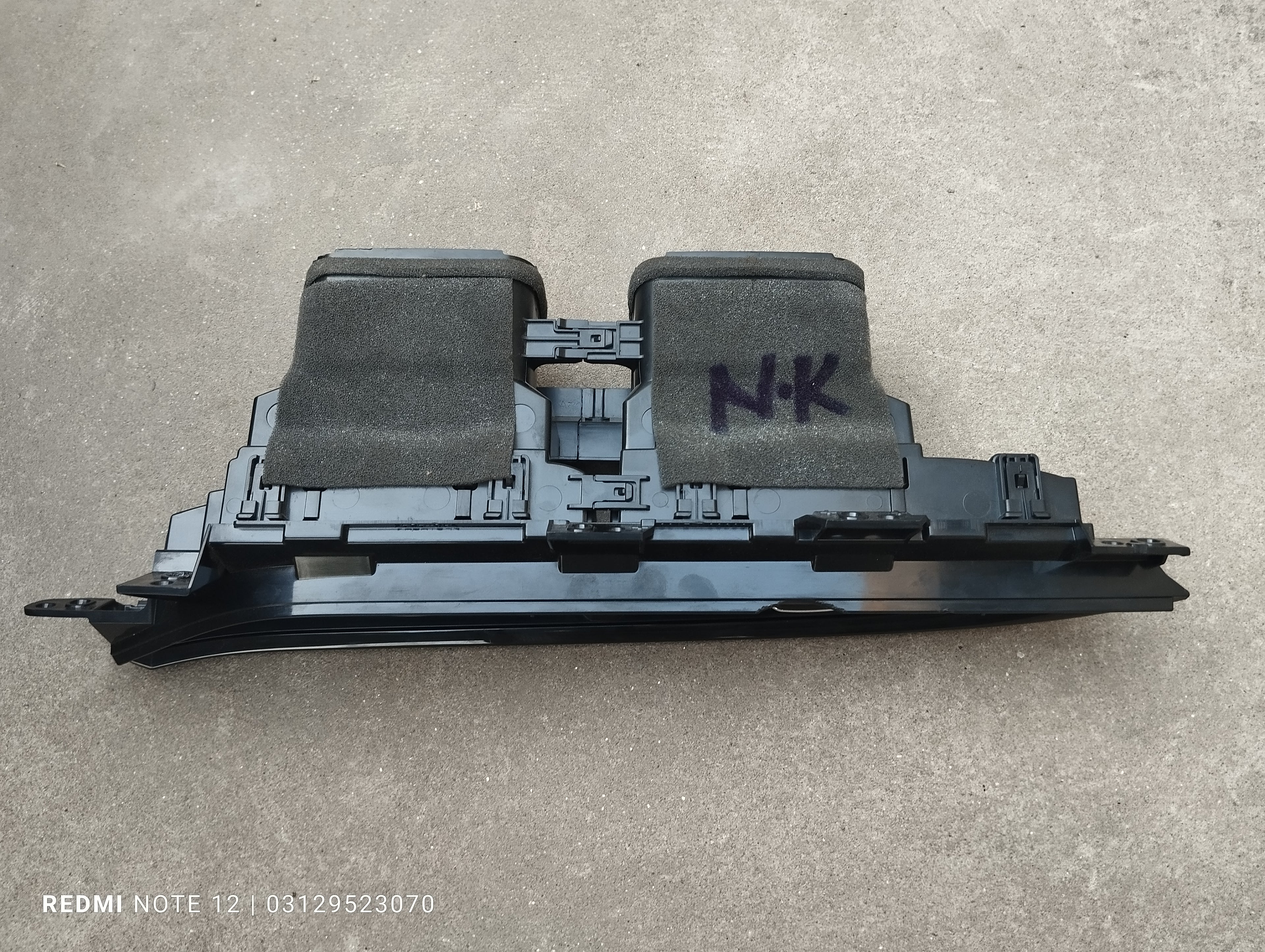 ٹویوٹا وٹز OEM اندرونی ڈیش بورڈ سینٹر AC ایئر وینٹ کروم حقیقی جاپانی OEM 55670-52160