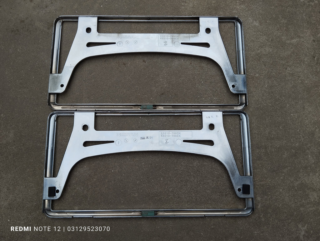 Nissan OEM Number Plate Frame Licence Plate Frame Genuine Japanese OEM K6210-799DX K6210-799EX