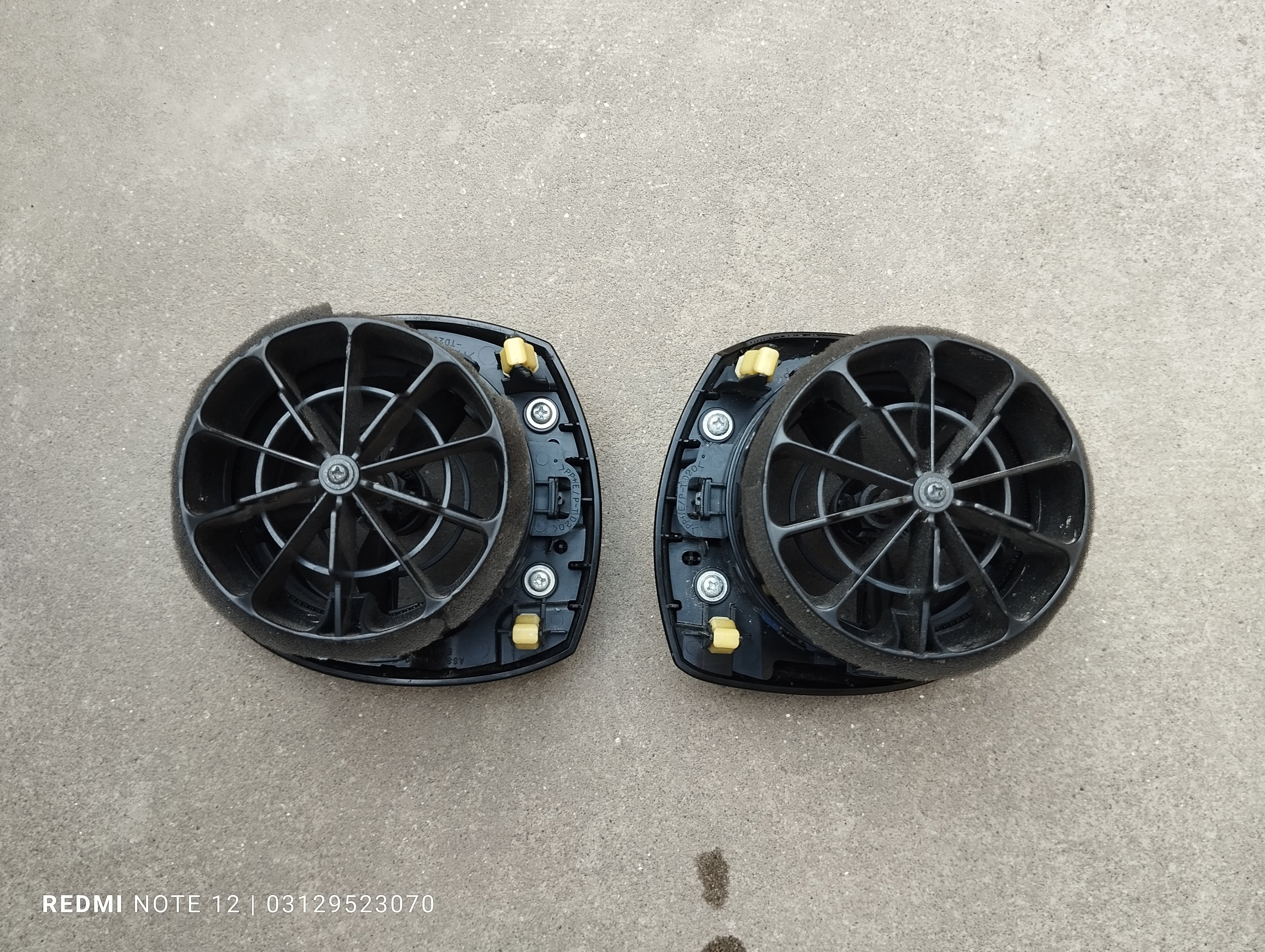 Toyota Aqua OEM Interior Dashboard AC Air Vent Piano Black Chrome Genuine Japanese OEM 55012-52020C0