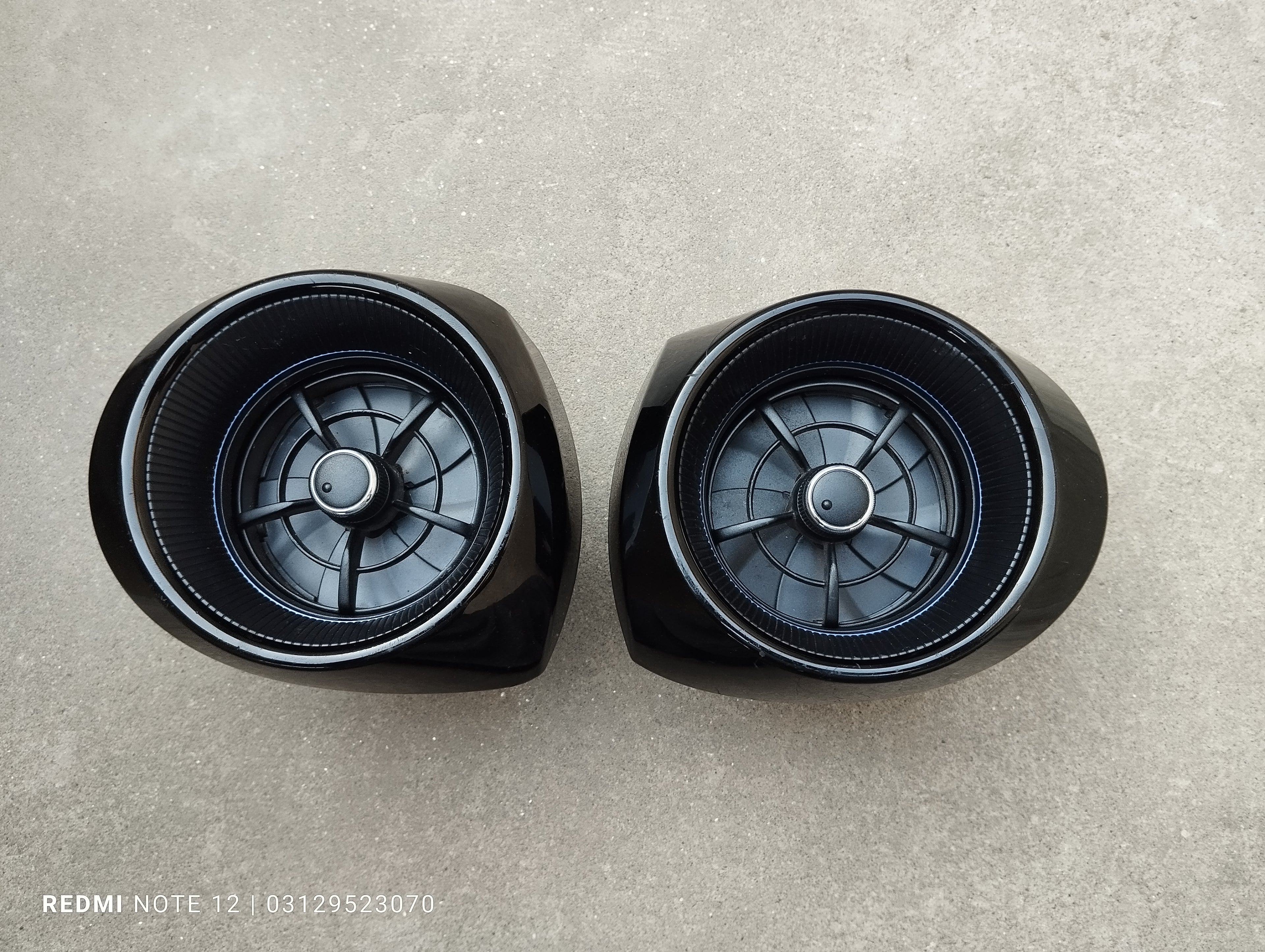 Toyota Aqua OEM Interior Dashboard AC Air Vent Piano Black Chrome Genuine Japanese OEM 55012-52020C0