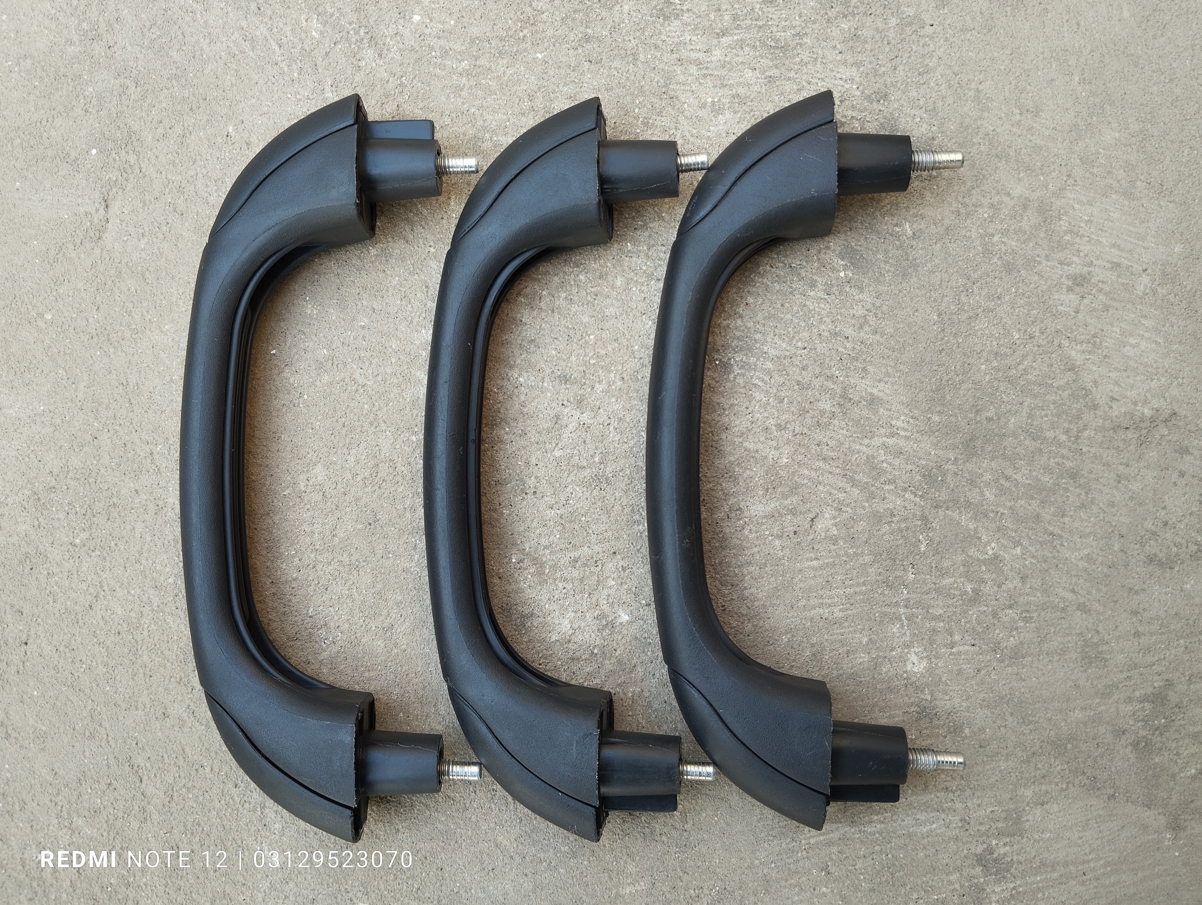 Toyota Passo OEM Interior Black Roof Handle Set of 3 Piece OEM 74611-B2010B1