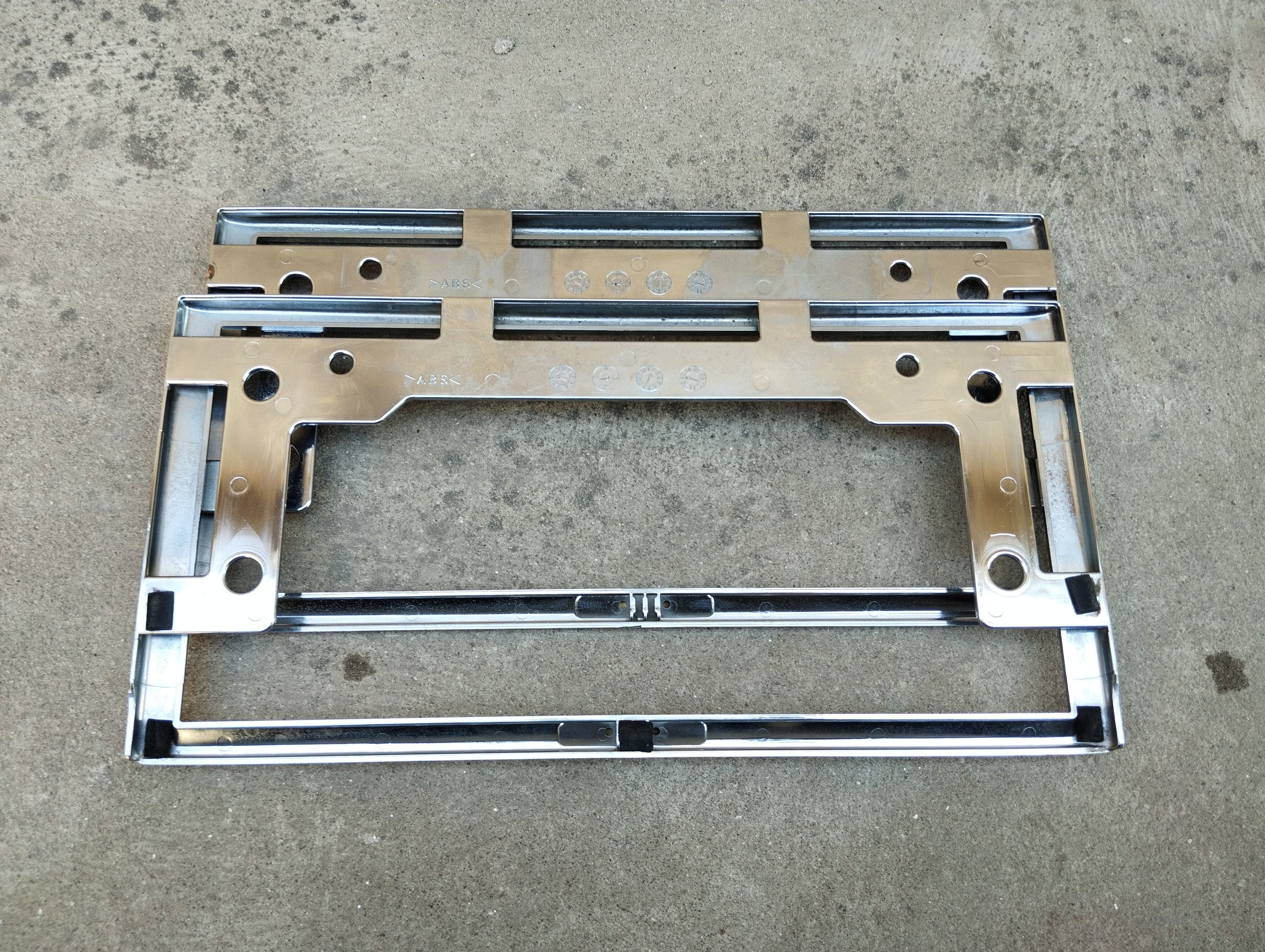 Subaru OEM License Plate holder Frame Chrome Genuine Japanese