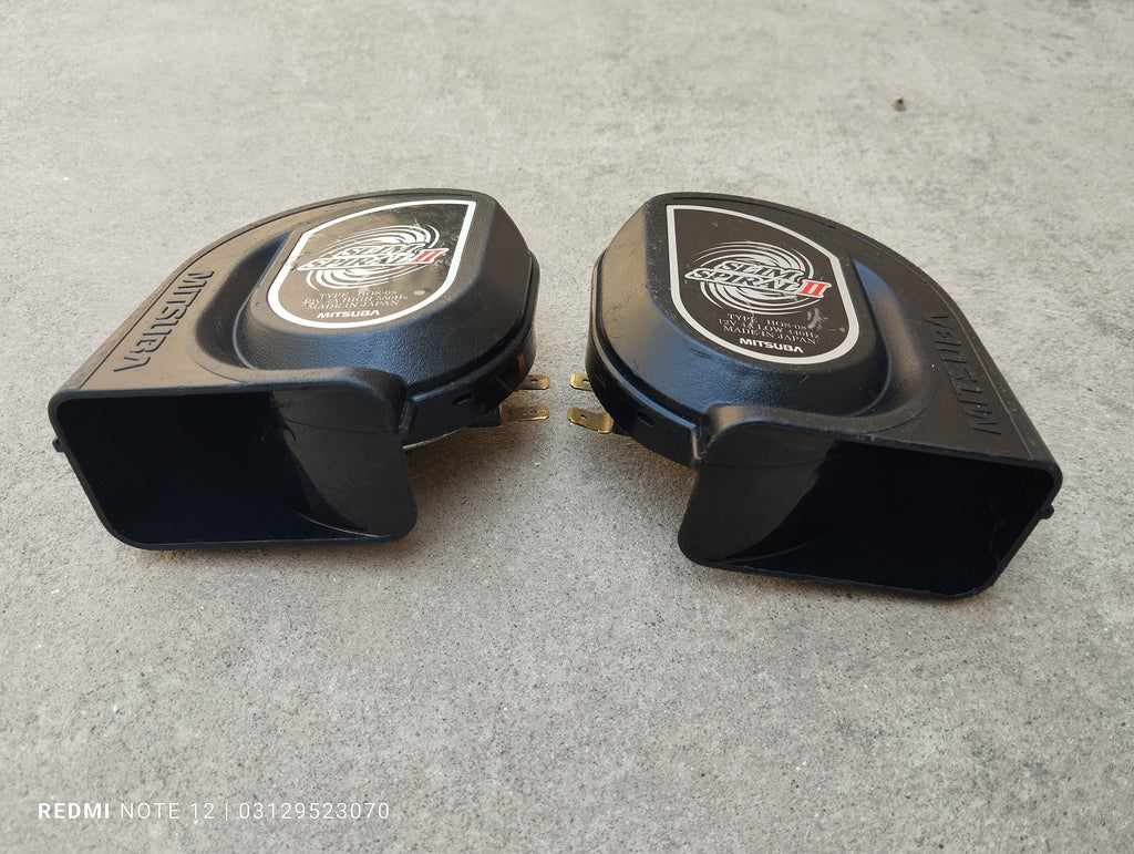 Mitsuba Slim Spiral Horn 550Hz 440Hz Genuine Japanese OEM