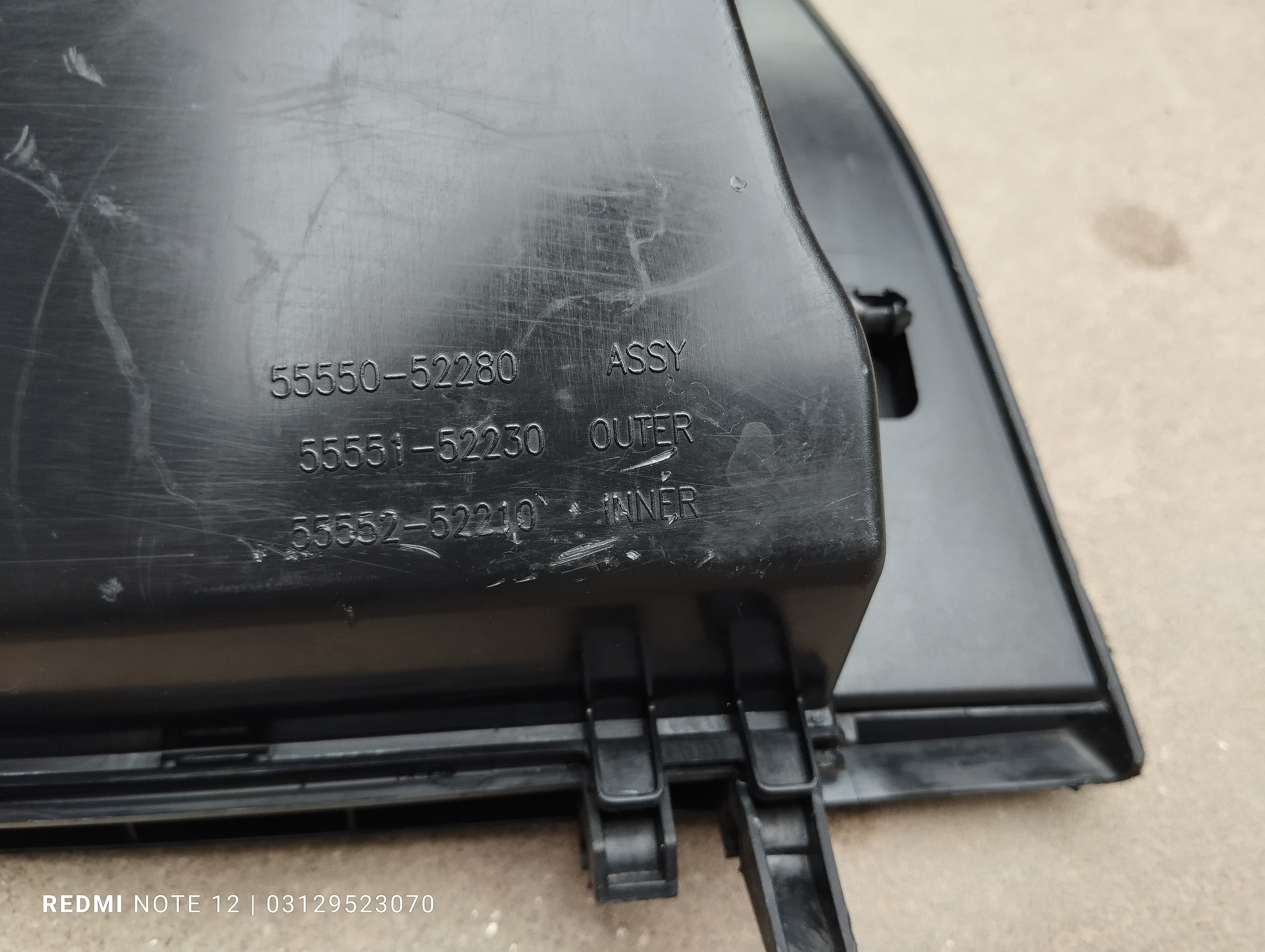 Toyota Vitz OEM interior Glover Box Genuine Japanese OEM 55550-52280