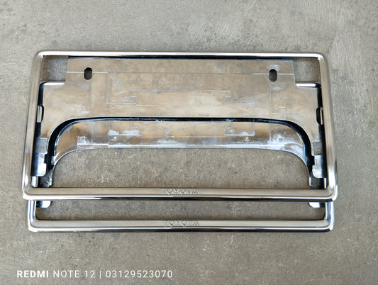 Toyota OEM Genuine Licence Plate Holder Frame Chrome Genuine Japanese OEM 08407-00270