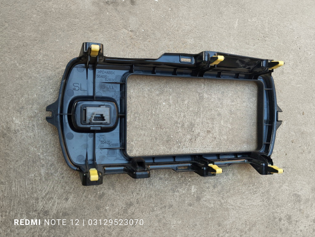 Toyota Vitz OEM interior Dashboard Piano Black Cluster Panel Audio Panel OEM 55405-52860